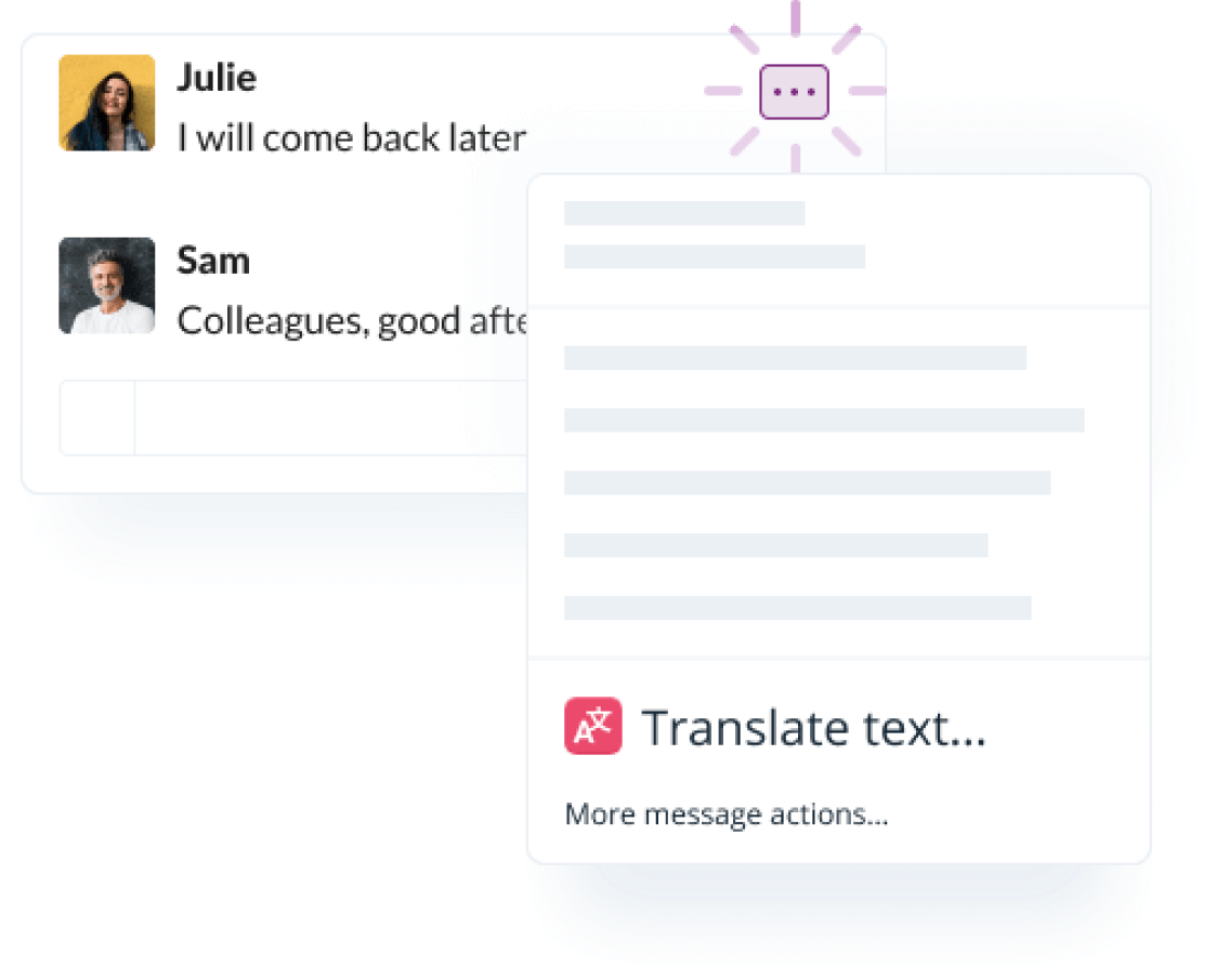 Translate Teammate Messages with a Single “Click”